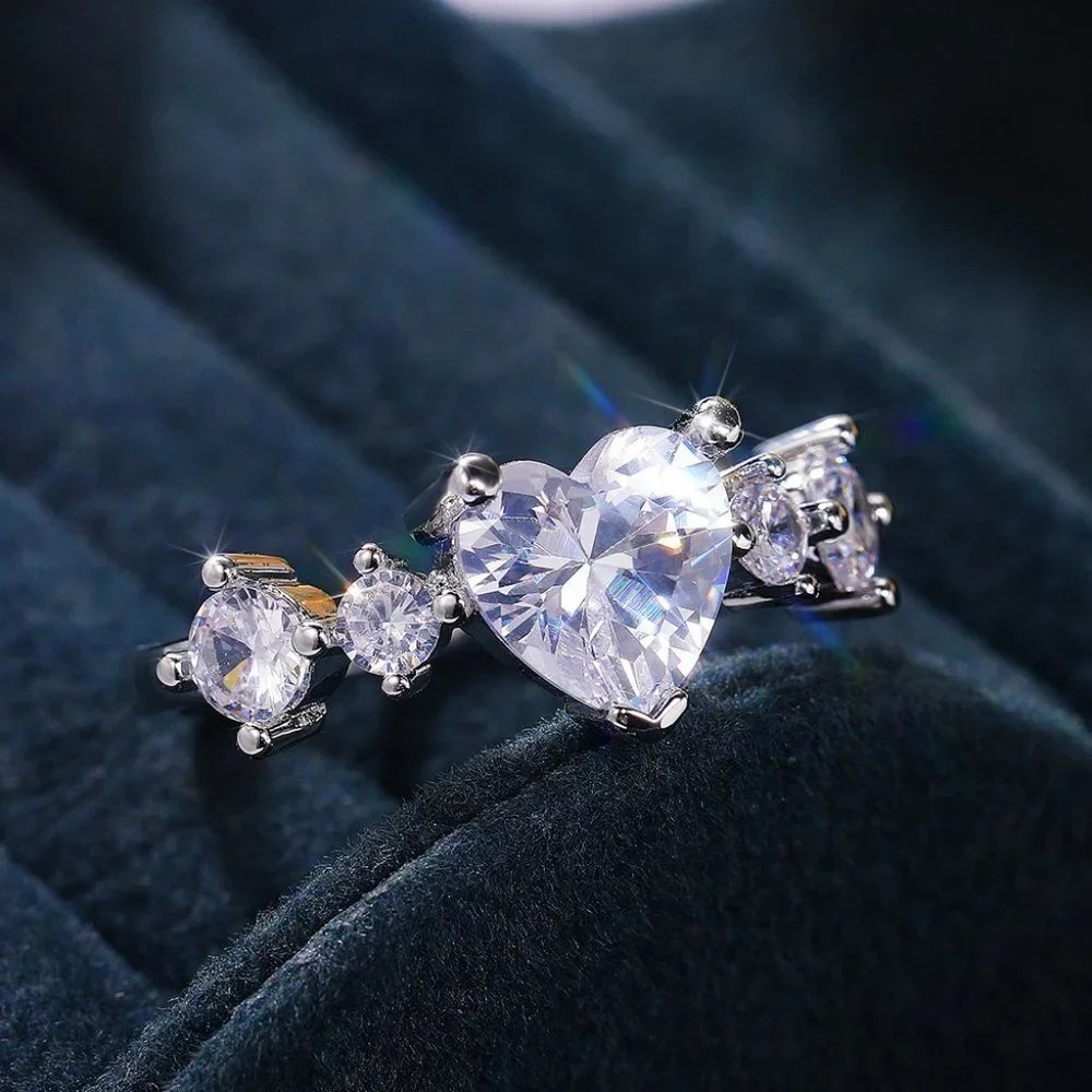 New Fashion Exquisite Promise Eternal Love Heart Ring, GPMB1523